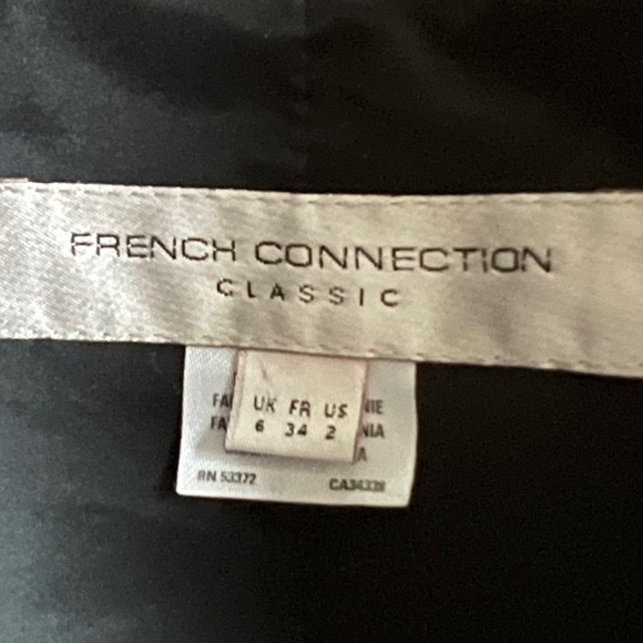 French Connection Classic Black One-Button Suiting Blazer/Jacket Size 2 - Picture 9 of 14